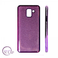 Futrola Samsung J600 / J6 2018 / 2u1 stras i cirkoni ljubicasta