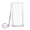 Futrola silikon rebraste ivice Samsung A405F / A40  bela