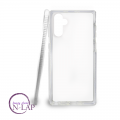 Futrola silikon rebraste ivice Samsung N970F / Note 10 bela