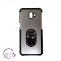 Futrola Samsung J610F / J6 Plus / Silikon Hard + Ring srebrna