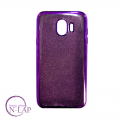 Futrola Samsung J415F / J4 plus 2018 / 2u1 stras i cirkoni ljubicasta