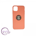 Akcija - Futrola silikon auto focus sa prstenom Iphone 11 Pro koralna