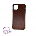 Akcija - Futrola kozna ojacana Iphone 11 Pro tamno braon