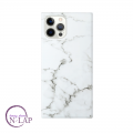 Futrola Silikon Kockice Iphone 12 Pro Max 6.7 mermer bela