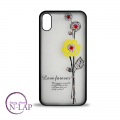 Futrola Iphone X / XS / cirkon cvet zuti