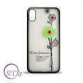 Futrola Iphone X / XS / cirkon cvet zeleni