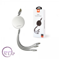 USB Fleksi Kabl 3u1 (lightning, micro, type C) 2.4A / beli