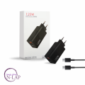 Punjac 120W dual port (komplet: adapter + kabl) / kabl type C to type C / crna