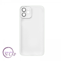 Futrola Silikon color providna / Iphone 12 / bela
