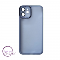 Futrola Silikon color providna / Iphone 12 / plava