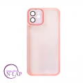 Futrola Silikon color providna / Iphone 12 / roze