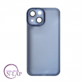 Futrola Silikon color providna / Iphone 14 / plava