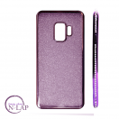 Futrola Samsung G965 / S9 Plus / 2u1 stras i cirkoni ljubicasta