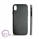 Futrola silikon cirkon Iphone X crna