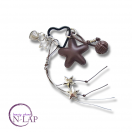 Privezak za torbe i kljuceve / brown star